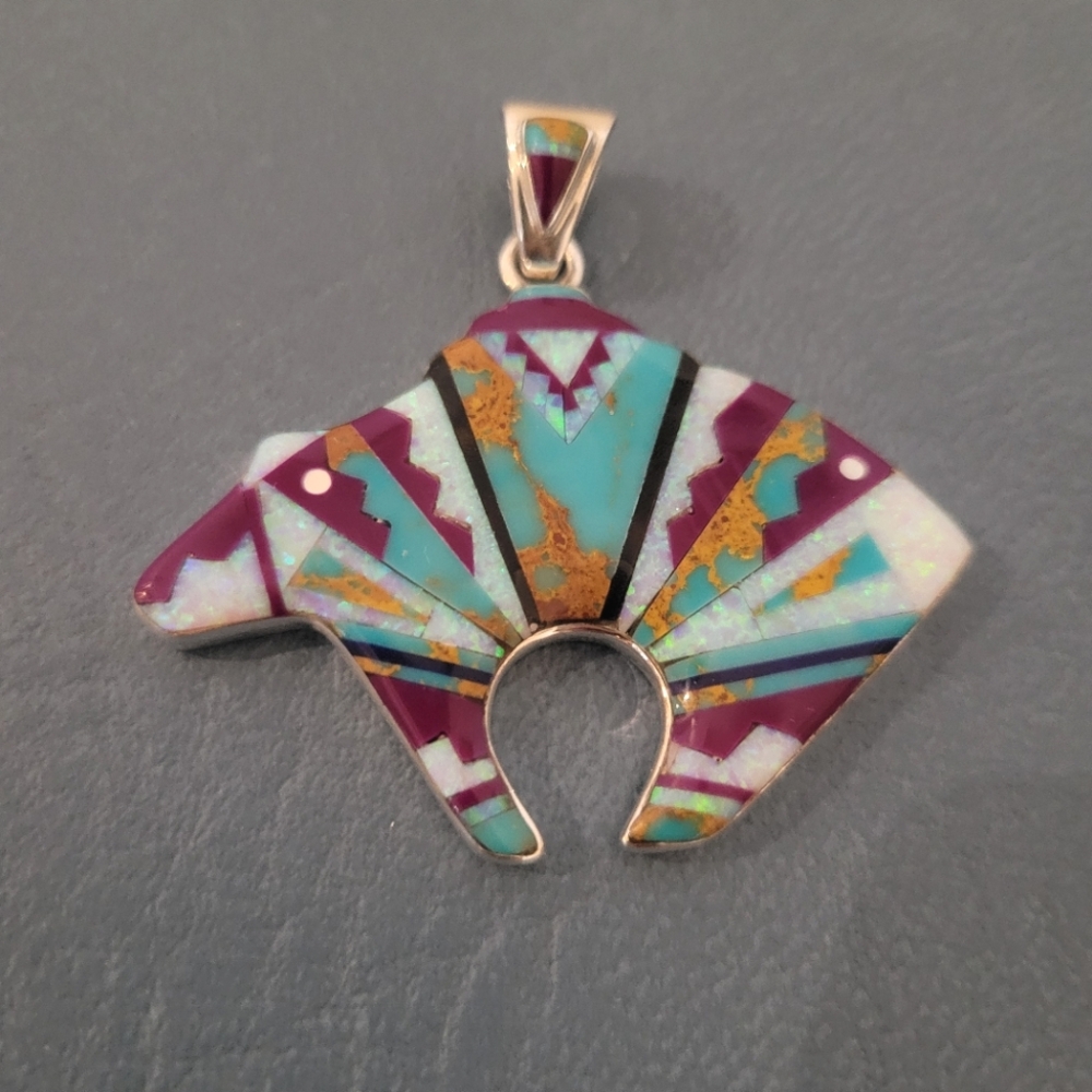 Colorful Bear Pendant